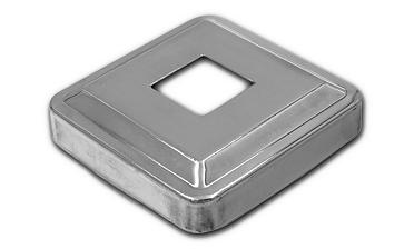 Низ стойки под трубу 20х20 мм, 66х66, высота 16 мм, полированный (AISI 304) k397 купить в Нижнем Новгороде