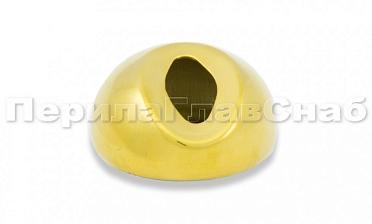 Наконечник штамп, под 30°, Ø38.1 мм, для поручня Ø38.1, золото (AISI 304) k016-88 купить в Нижнем Новгороде