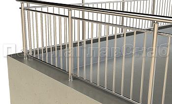 Ограждение кровли с вертикальным заполнением в Нижнем Новгороде. Готовые проекты ПерилаГлавСнаб