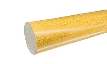 Пластиковый поручень текстурный, цвет Дуб, Ø49мм, длина 4м k891-2  купить в Нижнем Новгороде