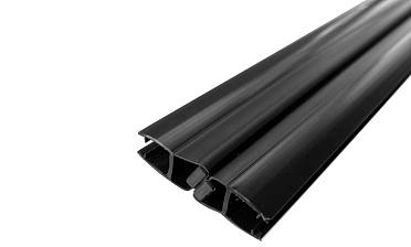 Комплект уплотнителей для стекла 8мм (2 шт.), стекло-стекло, с магнитом 135°, 2,2 м.черный непрозрачный t208 BL-U купить в Нижнем Новгороде