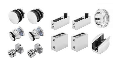 Комплект раздвижной системы для стеклянной душевой, цинк-хром полированный t401 PZn  купить в Нижнем Новгороде