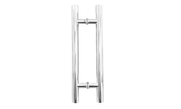 Ручка для стеклянной двери рейлинг двухсторонняя для стекла 8-12 мм, 32х1020х1500 мм, полировка t633-1500 PSS  купить в Нижнем Новгороде