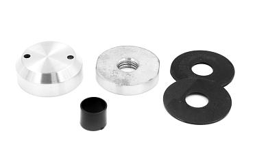 Комплект торцевого крепления несущего стекла, гайка-шайба Ø50х10х18 мм с внутренней резьбой М16, шлифованный AISI 304 k277-8 купить в Нижнем Новгороде