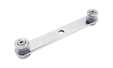 Стеклодержатель пластинчатый, под стекло 6-12 мм, полированный (AISI 201) k047-5 купить в Нижнем Новгороде