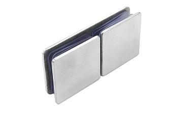 Коннектор для душевой кабины стекло-стекло 180°, 45х45, нерж 304, вырез 64 t724 SSS купить в Нижнем Новгороде