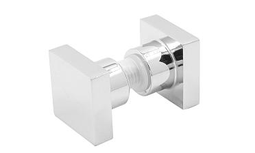 Ручка-кноб квадратная для стекла 6-12 мм, нержавеющая сталь AISI 304, полированная t669 PSS купить в Нижнем Новгороде