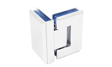 Петля для душевой кабины стекло-стекло 90° 90х55 мм цинк, полированная t304 PZn купить в Нижнем Новгороде