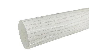 Пластиковый поручень текстурный, цвет белый, Ø49мм, длина 4м k893-2 купить в Нижнем Новгороде