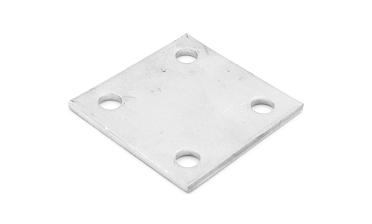 Фланец стойки 71х71х5 (4.3), AISI 304, 4 отв. М10 k115-4  купить в Нижнем Новгороде