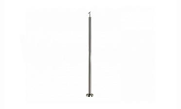 Готовая стойка Ø38,1 мм, с фланцем и наконечником, высота 950 мм, полированная (AISI 304) k702 купить в Нижнем Новгороде