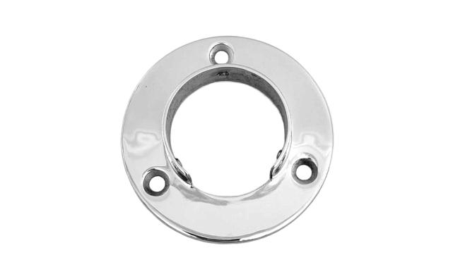 Фланец для трубы Ø48.3 мм, под 3 самореза 6.8 мм, литой, полированный, (AISI 304) k238-3 2