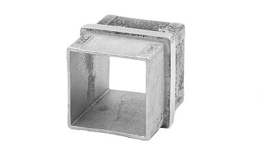 Соединитель для поручня 40х40 мм, полированный, (AISI 304) k368 купить в Нижнем Новгороде