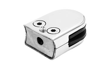 Стеклодержатель штампованный под стекло 8мм (4+4 мм), под стойку Ø38.1 мм 40х22х54, полированный (AISI 304) k538-2 купить в Нижнем Новгороде