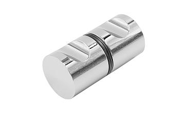 Ручка-кноб для двери 32х38 мм латунь-хром, полированная t696 PC купить в Нижнем Новгороде