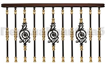 Латунные перила для лестниц серии – Намибия L07 в Нижнем Новгороде. Готовые проекты ПерилаГлавСнаб