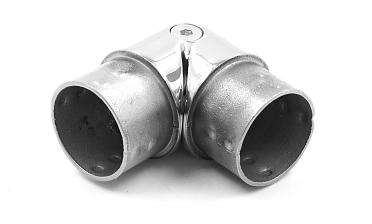 Поворот литой, шарнирный под Ø42.4 мм, полированный, AISI 304 k273 купить в Нижнем Новгороде