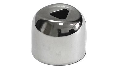 Наконечник штампованный (СПС) прямой 90° на трубу Ø25 мм, для поручня Ø38.1 мм, полированный, нержавеющий, AISI 201, k071-3 купить в Нижнем Новгороде