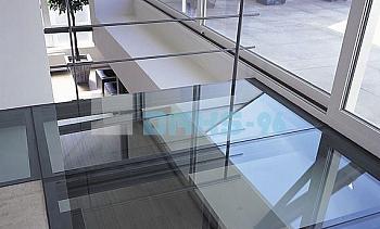 Стеклянный потолок на межэтажной площадке в Нижнем Новгороде. Готовые проекты ПерилаГлавСнаб