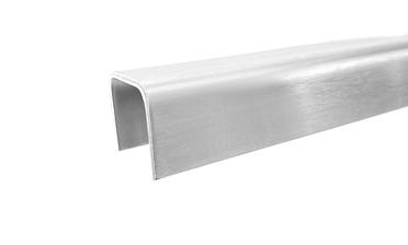 Профиль П-образный, L=2000 мм, t=1.5 мм, для стекла 16 мм, шлиф. (AISI 304) Ф-0456 купить в Нижнем Новгороде