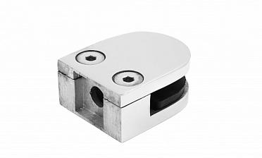 Стеклодержатель литой, под стекло 8-10 мм (4+4 мм), на плоскость 40х23х48 полированный (AISI 316) k002-4 купить в Нижнем Новгороде