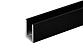 П-образный профиль 19x13, L=3000, алюминий, черный t756-2-3000 BL
