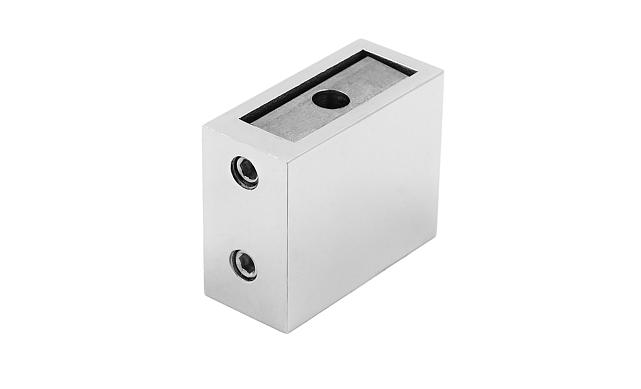 Коннектор стена-труба полированный для прямоугольного трека (трубы) 30х10 мм t463 PSS