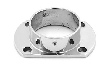 Фланец укороченный, литой, полированный, для трубы Ø50.8 мм, полированный, (AISI 304) k094 купить в Нижнем Новгороде