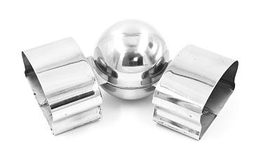 Поворот пластикового фигурного поручня, шаровый, полированный, AISI 304 k061 купить в Нижнем Новгороде