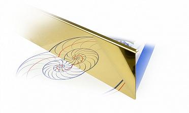 Накладка под золото (тыльная/лицевая) 2000 мм на профиль k601, для стекла 10-12 мм k601-10-88 купить в Нижнем Новгороде