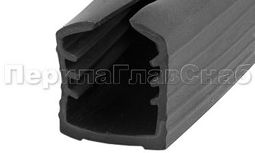 Уплотнитель в поручень с пазом 27х30 для стекла 12 мм, EPDM Фk306 купить в Нижнем Новгороде