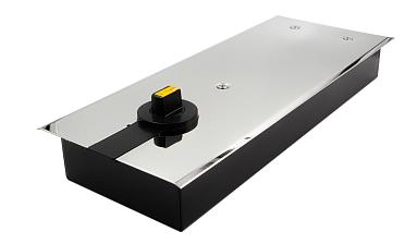 Доводчик для стеклянной двери до 100 кг EN4, напольный, 500 тыс, циклов, нержавеющая сталь AISI 304, полированная t184-3 PSS  купить в Нижнем Новгороде