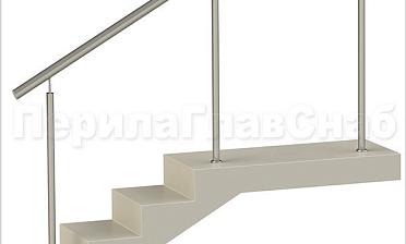 Нержавеющие ограждения без ригелей для крыльца купить в Нижнем Новгороде