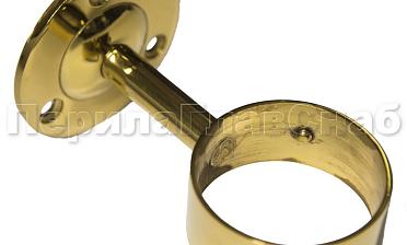 Держатель поручня Ø50.8 мм, выносной, с обхватом, золото k066-88 купить в Нижнем Новгороде