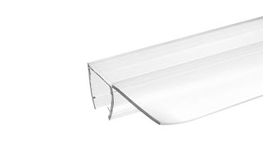 Уплотнитель для стекла 8мм, прозрачный, 90°, стекло-стекло 2,2 м., длина уса 17 мм t215-2 купить в Нижнем Новгороде