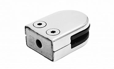 Стеклодержатель штампованный, под стекло 8 мм (4+4 мм), на плоскость 40х22х53 полированный (AISI 304) k039 купить в Нижнем Новгороде