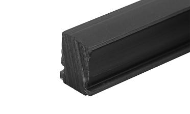 Подставка для стекла в профиль т40, материал ТЭП, цвет черный т40-05 купить в Нижнем Новгороде