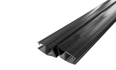Комплект уплотнителей для стекла 8мм (2 шт.), стекло-стекло, с магнитом 135°, 2,2 м.черный прозрачный t208 BL купить в Нижнем Новгороде