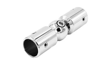 Соединитель труба-труба, шарнирный, цинк-хром полированный t915 PZn купить в Нижнем Новгороде