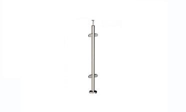 Стойка круглая Ø38.1: 4 штамп. стеклодержателя, полированная, высота 950 мм (AISI 201) k728 купить в Нижнем Новгороде