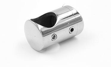 Ригеледержатель на стекло 8 мм, Ø16 мм, полированный, литой (AISI 304) k019 купить в Нижнем Новгороде