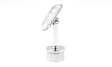 Наконечник палец с регулируемым ложементом под поручень Ø38.1-42.4 мм, на стойку Ø38.1х1.5 мм, литой, полированный, нержавеющий (AISI 304) k006-7 купить в Нижнем Новгороде