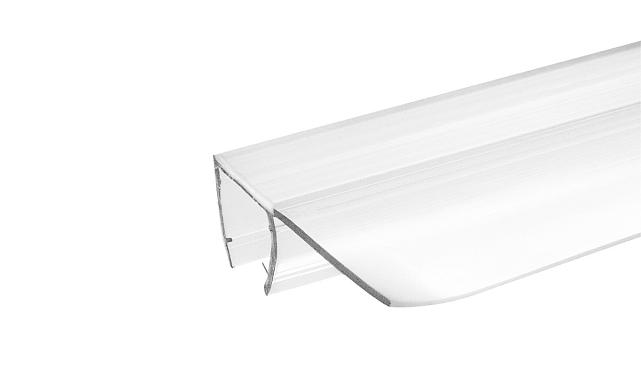 Уплотнитель для стекла 8мм, 90°, стекло-стекло 2,2 м.длина уса 25 мм t215y-8