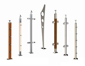 Стойки ограждений из нержавеющей стали, балясины купить в Нижнем Новгороде