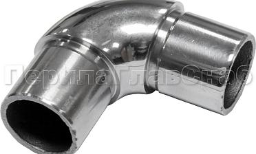 Отвод трубы Ø25.4 мм с установочными кольцами, полированный (AISI 304) k325 купить в Нижнем Новгороде