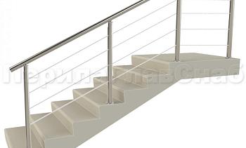 Заполнение из 4х тросиков (тросик в оболочке) для крыльца в Нижнем Новгороде. Готовые проекты ПерилаГлавСнаб