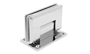 Петля для душевой кабины стена-стекло 90° 90х55 мм цинк, полированная t301 PZn купить в Нижнем Новгороде