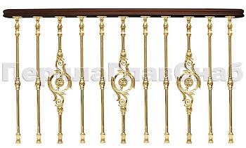 Латунные перила для лестниц серии – Деметра L05 в Нижнем Новгороде. Готовые проекты ПерилаГлавСнаб