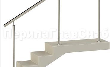 Нержавеющие ограждения без ригелей с квадратным поручнем купить в Нижнем Новгороде