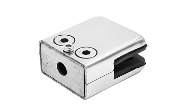 Стеклодержатель штампованный, под стекло 10 мм (5+5 мм), на плоскость 40х24х48 полированный (AISI 304) k352-10 купить в Нижнем Новгороде